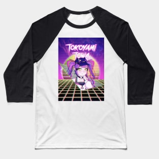 Tokoyami Towa Hololive Outrun Aesthetic Baseball T-Shirt